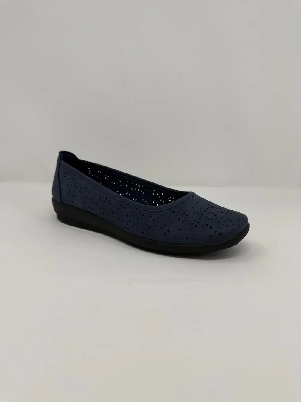 Easy Spirit Alessia Navy Ballet Flats Women’s Size 10 WW Wide Comfort